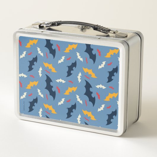 Batman | Patroon rood, blauw en geel Logo (Achterkant)
