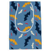 Batman | Patroon rood, blauw en geel Logo Medium Cadeauzakje (Voorkant)