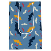 Batman | Patroon rood, blauw en geel Logo Medium Cadeauzakje (Achterkant)