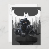Batman Perched op een pilaar Briefkaart (Voorkant / Achterkant)