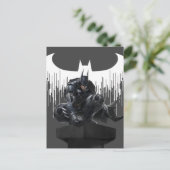 Batman Perched op een pilaar Briefkaart (Staand voorkant)