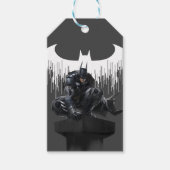 Batman Perched op een pilaar Cadeaulabel (Voorkant)