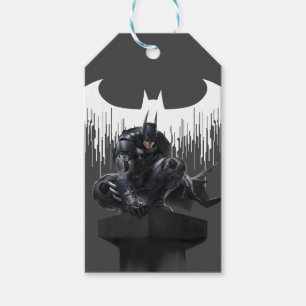 Batman Perched op een pilaar Cadeaulabel
