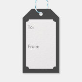 Batman Perched op een pilaar Cadeaulabel (Achterkant)