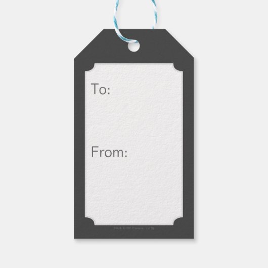 Batman Perched op een pilaar Cadeaulabel (Achterkant)