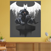 Batman Perched op een pilaar Canvas Afdruk (Insitu (Woonkamer))
