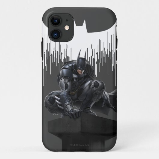 Batman Perched op een pilaar Case-Mate iPhone Case (Achterkant)