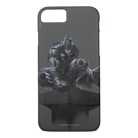 Batman Perched op een pilaar Case-Mate iPhone Case (Achterkant)