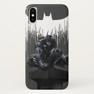 Batman Perched op een pilaar iPhone X Hoesje