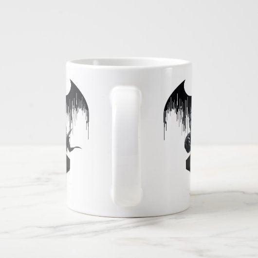 Batman Perched op een pilaar Grote Koffiekop (Achterkant)