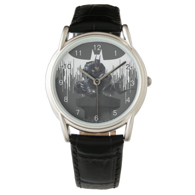 Batman Perched op een pilaar Horloge (Voorkant)