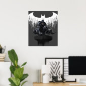 Batman Perched op een pilaar Poster (Thuiskantoor)