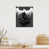 Batman Perched op een pilaar Poster (Keuken)