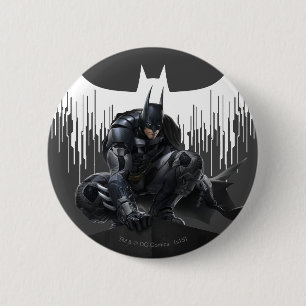 Batman Perched op een pilaar Ronde Button 5,7 Cm