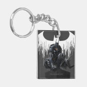 Batman Perched op een pilaar Sleutelhanger (Voorkant Links)