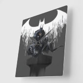 Batman Perched op een pilaar Vierkante Klok (Hoek)