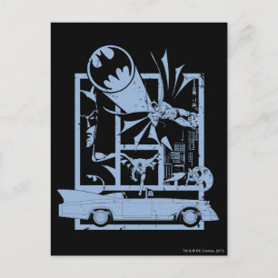 Batman - Picto Blue Briefkaart