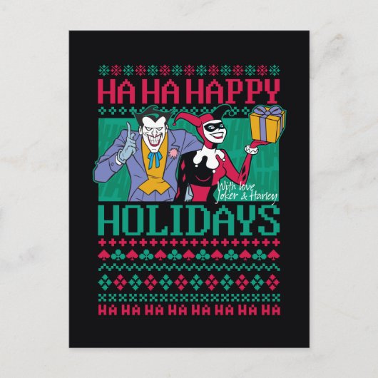 Batman | Prettige feestdagen Joker en Harley Quinn (Voorkant)