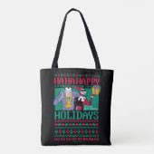 Batman | Prettige feestdagen Joker en Harley Quinn Tote Bag (Achterkant)