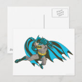 Batman Punching 1 Briefkaart (Voorkant / Achterkant)