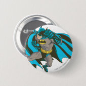 Batman Punching 1 Ronde Button 5,7 Cm (Voorkant /achterkant)