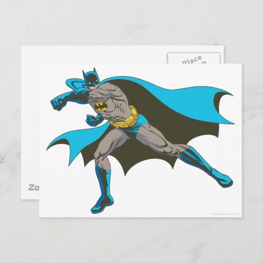 Batman Punching 2 Briefkaart (Voorkant / Achterkant)