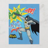 Batman Punching Graphic Briefkaart (Voorkant)