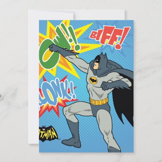 Batman Punching Graphic Kaart (Voorkant)