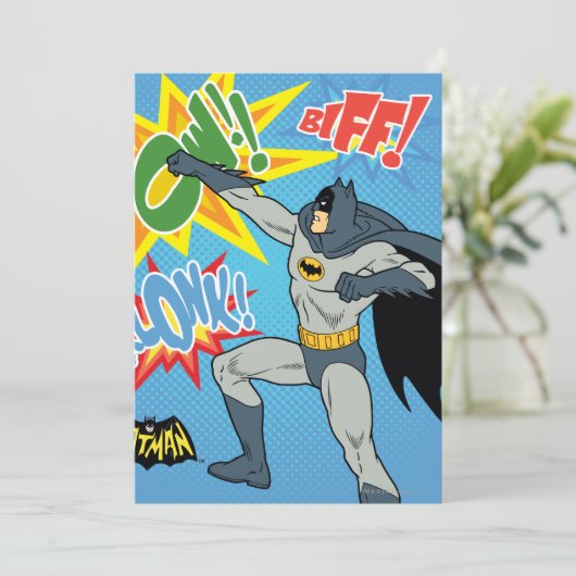 Batman Punching Graphic Kaart (Staand voorkant)