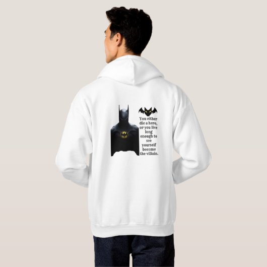 Batman Quote Hoodie (Achterkant volledig)