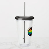 Batman Rainbow Logo Acryl Drinkbeker (Rechts)