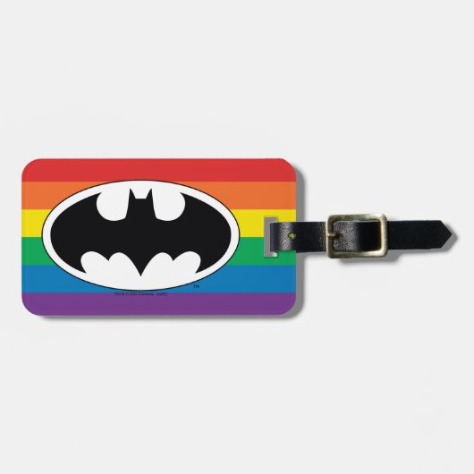 Batman Rainbow Logo Bagagelabel (Voorkant horizontaal)