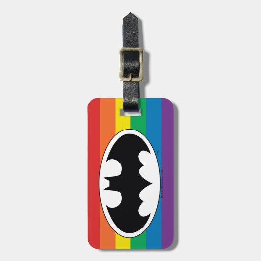 Batman Rainbow Logo Bagagelabel (Voorkant verticaal)