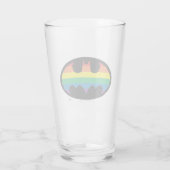 Batman Rainbow Logo Glas (Achterkant)