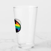 Batman Rainbow Logo Glas (Links)