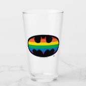 Batman Rainbow Logo Glas (Voorkant)