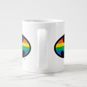 Batman Rainbow Logo Grote Koffiekop (Achterkant)