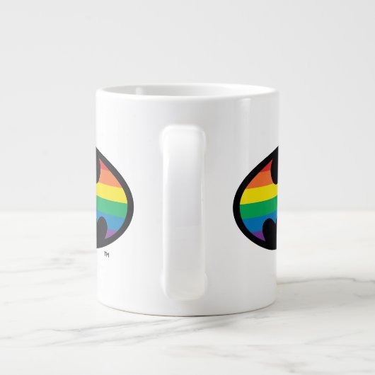 Batman Rainbow Logo Grote Koffiekop (Achterkant)
