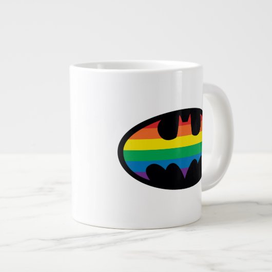 Batman Rainbow Logo Grote Koffiekop (Voorkant rechts)
