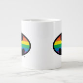 Batman Rainbow Logo Grote Koffiekop (Voorkant)