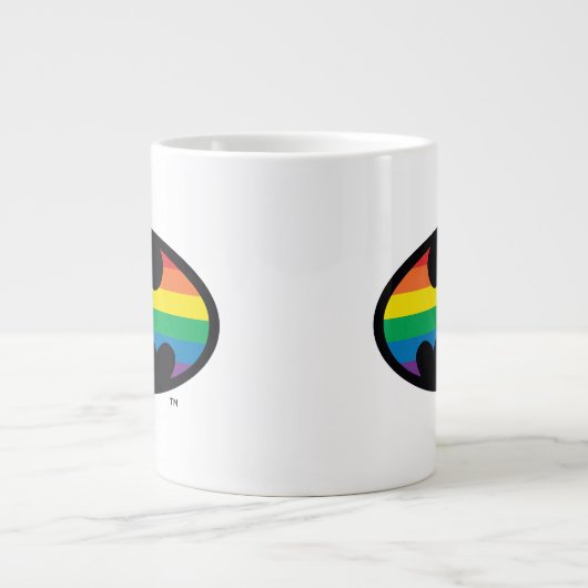 Batman Rainbow Logo Grote Koffiekop (Voorkant)