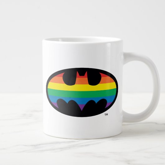 Batman Rainbow Logo Grote Koffiekop (Rechts)