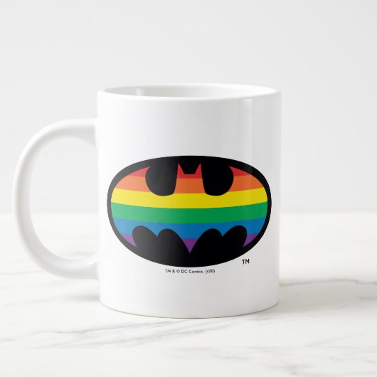 Batman Rainbow Logo Grote Koffiekop (Links)