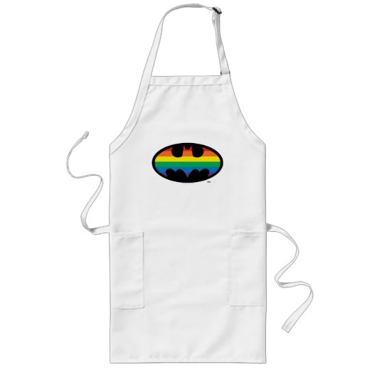 Batman Rainbow Logo Lang Schort (Voorkant)
