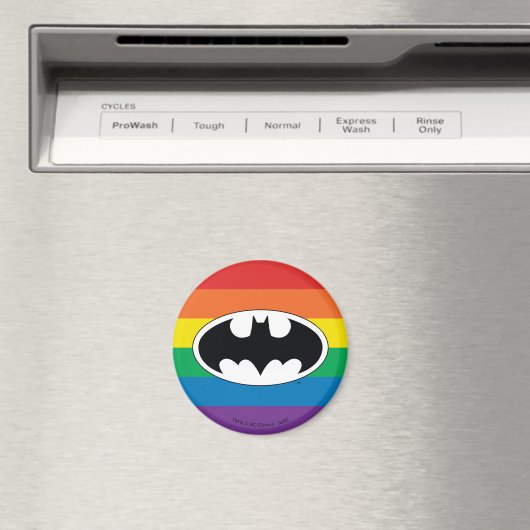 Batman Rainbow Logo Magneet (Insitu (Vaatwasser))