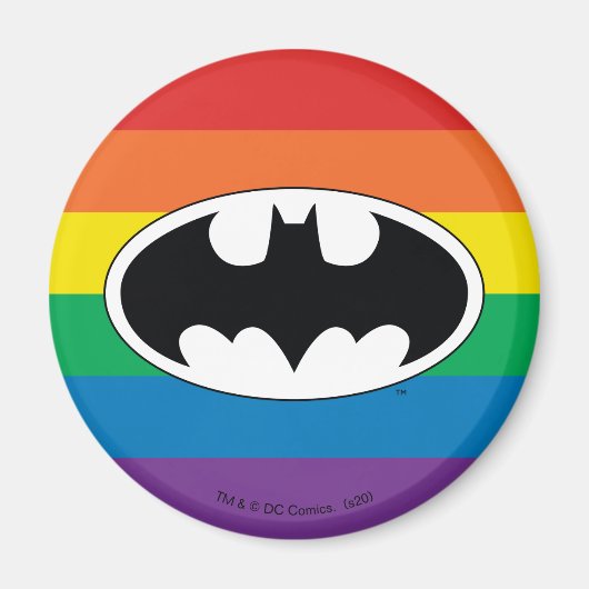 Batman Rainbow Logo Magneet (Voorkant)