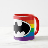 Batman Rainbow Logo Mok (Voorkant rechts)