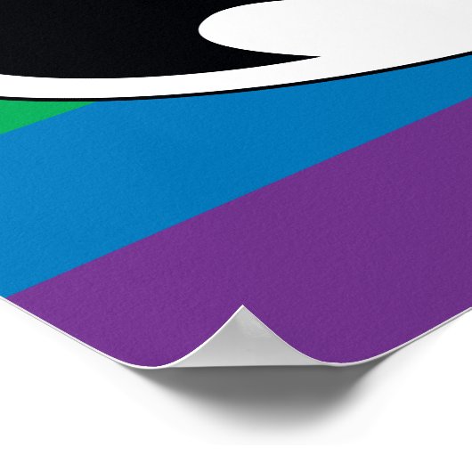 Batman Rainbow Logo Poster (Hoek)