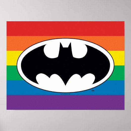 Batman Rainbow Logo Poster (Voorkant)