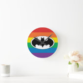 Batman Rainbow Logo Ronde Klok (Huis)